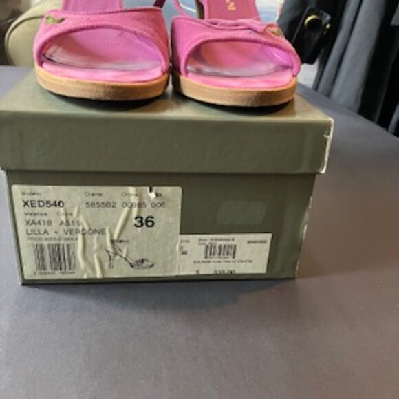 Emporio Armani Lilla + Verdone Suede sandals with ankle strap size 6 - Picture 3 of 11